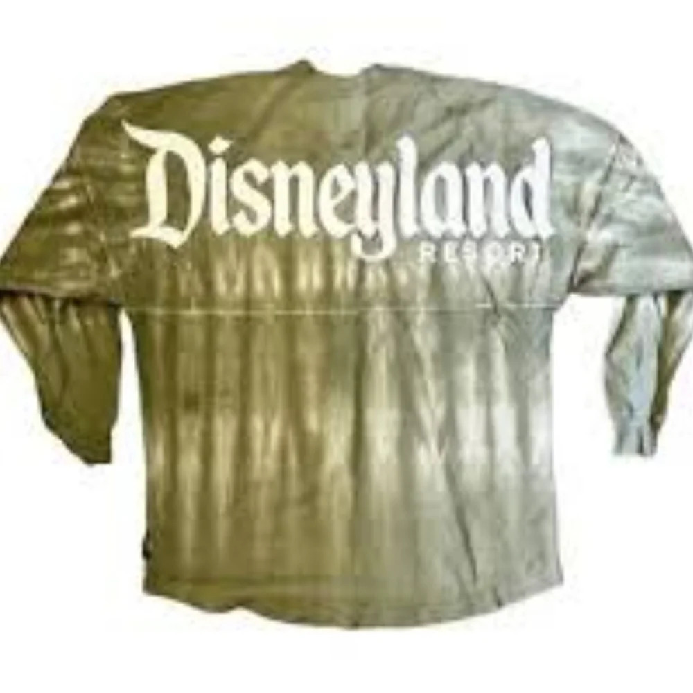 Disneyland Resort Spirit Jersey Green Tie Dye Unisex Medium Longsleeve Shirt